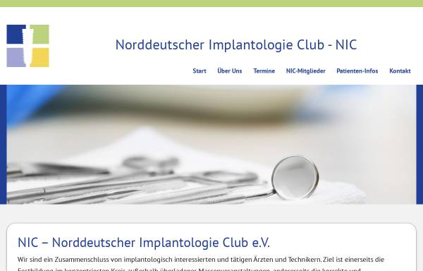 Vorschau von www.nic-hamburg.de, Norddeutscher Implantologie Club e.V.