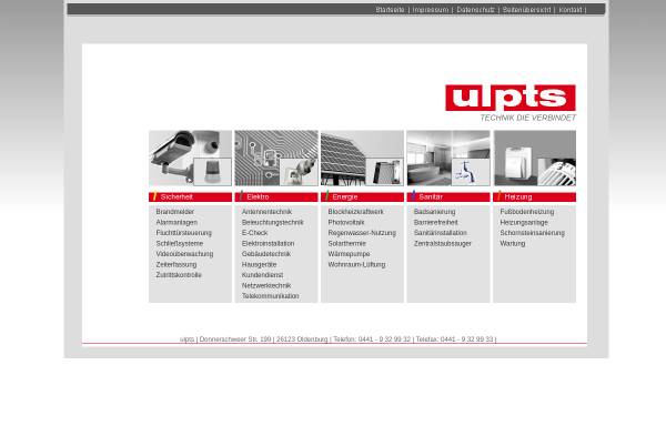 Vorschau von www.ulpts-technik.de, Ulpts GmbH &Co KG.