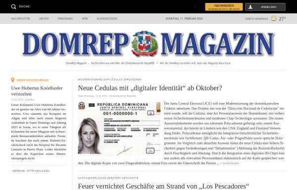 Vorschau von www.domrep-magazin.de, Dominikanische Republik, DomRep-Magazin