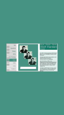 Vorschau der mobilen Webseite www.wolfharden.de, Harden, Wolf