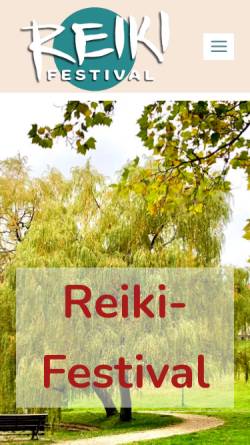 Vorschau der mobilen Webseite www.reiki-festival.de, Reiki-Festival
