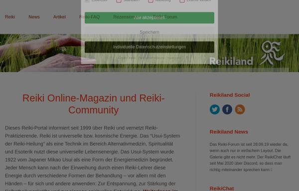 Vorschau von www.reiki-land.de, Reiki-Land