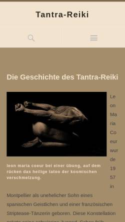 Vorschau der mobilen Webseite www.tantra-reiki.de, Tantra-Reiki