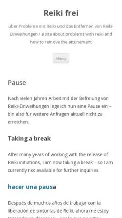 Vorschau der mobilen Webseite www.warum-reiki-schadet.de, Warum Reiki schadet