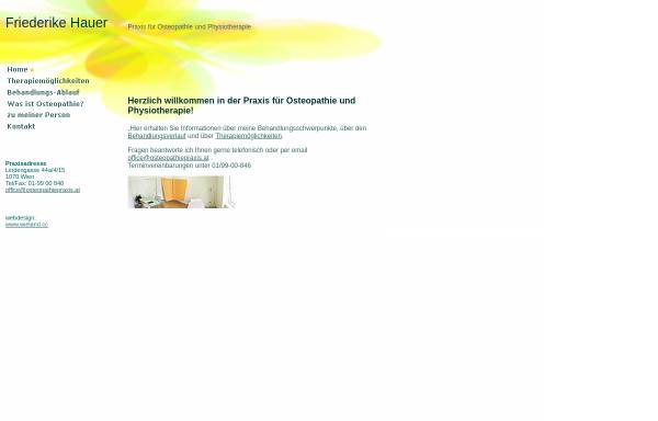 Friederike Hauer - Praxis für Osteopathie und Physiotherapie