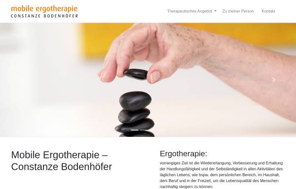 Vorschau von www.mobile-ergotherapie.at, Mobile Ergotherapie Wien - Constanze Bodenhöfer