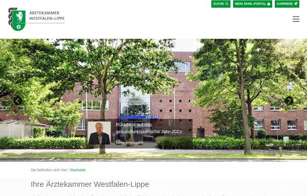 Vorschau von www.aekwl.de, Ärztekammer Westfalen-Lippe