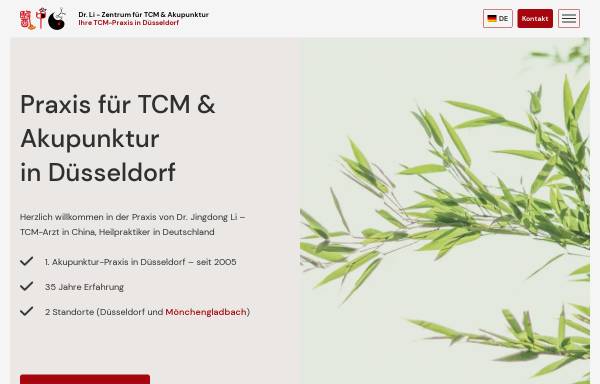 Vorschau von www.zentrumfuertcm.de, Zentrum für Traditionelle Chinesische Medizin Düsseldorf