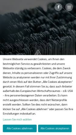Vorschau der mobilen Webseite www.weberei-kreissig.de, Weberei Kreißig & Sohn GmbH