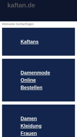 Vorschau der mobilen Webseite www.kaftan.de, Kaftan, Knut