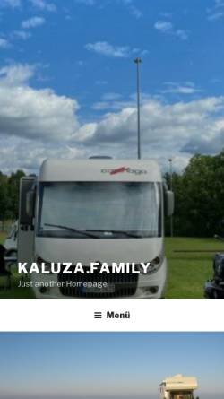 Vorschau der mobilen Webseite www.familie-kaluza.de, Kaluza, Familie