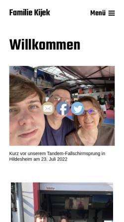 Vorschau der mobilen Webseite www.kijek.de, Kijek, Anja und Jürgen
