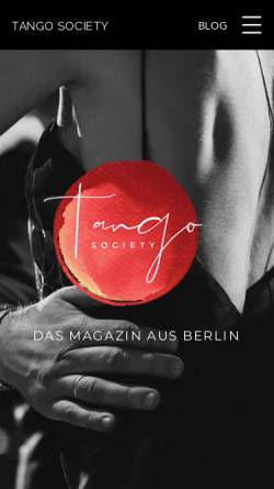 Vorschau der mobilen Webseite www.tangoberlin.de, Tango Argentino in Berlin und Potsdam