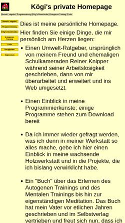 Vorschau der mobilen Webseite www.thkoegler.de, Kögler, Thomas