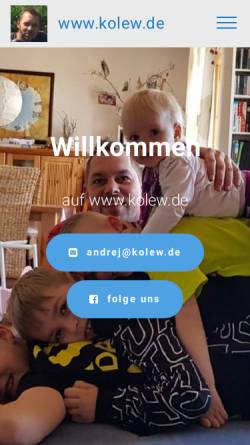 Vorschau der mobilen Webseite www.kolew.de, Kolew, Familie