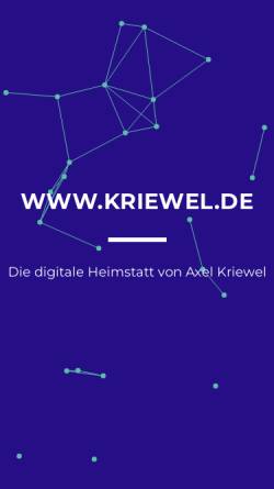 Vorschau der mobilen Webseite www.kriewel.de, Kriewel, Axel