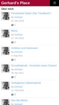 Vorschau der mobilen Webseite gerhardkuchta.ning.com, Kuchta, Gerhard