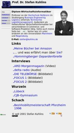 Vorschau der mobilen Webseite kuhlins.de, Kuhlins, Stefan