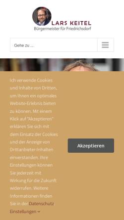 Vorschau der mobilen Webseite www.lars-keitel.de, Keitel, Lars