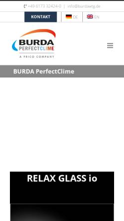 Vorschau der mobilen Webseite www.burdawtg.de, Burda Worldwide Technologies GmbH
