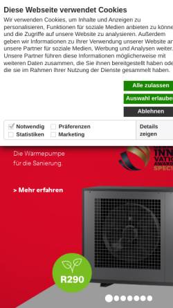 Vorschau der mobilen Webseite dimplex.de, Glen Dimplex Deutschland GmbH