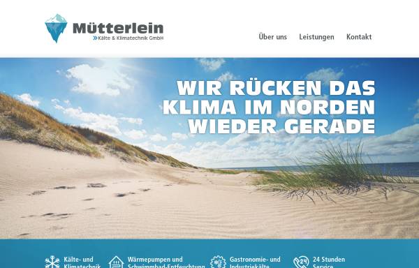 Vorschau von www.muetterlein-kaelte.de, Kälte Klima Jacobsen GmbH