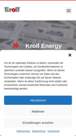 Vorschau der mobilen Webseite www.kroll.de, Kroll GmbH