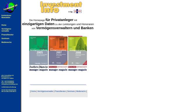 Vorschau von www.investment-info.com, PIM Consulting AG