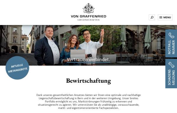 Vorschau von www.graffenried-liegenschaften.ch, Von Graffenried AG