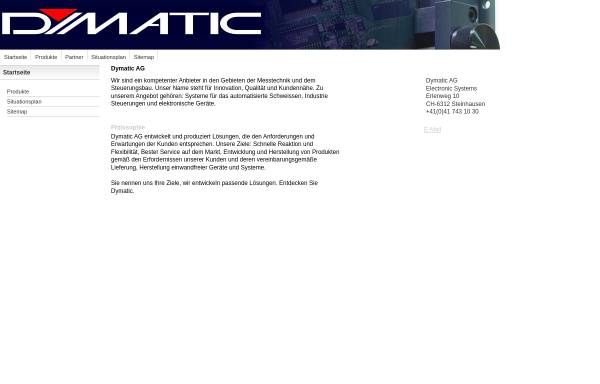 Vorschau von www.dymatic.ch, Dymatic AG