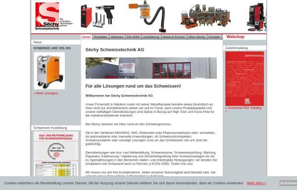 Vorschau von www.sechy.ch, Sechy Schweisstechnik AG