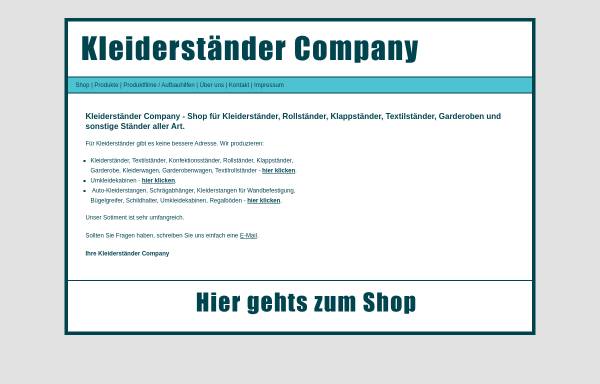 Vorschau von www.kleiderstaender-company.de, Becker Ladenbau und Zubehör GmbH