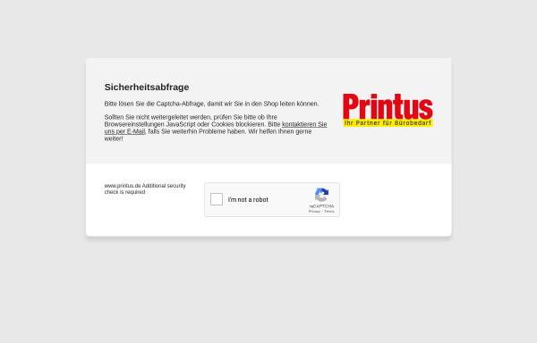 Vorschau von www.printus.de, Printus Fachvertrieb für Bürobedarf GmbH
