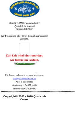 Vorschau der mobilen Webseite www.quadclub-kassel.de, Quad & ATV Club Kassel
