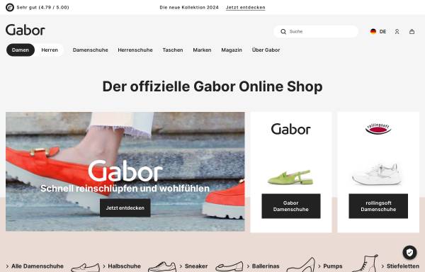 Vorschau von www.gabor.de, Gabor Shoes AG