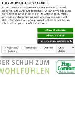 Vorschau der mobilen Webseite finncomfort.de, Waldi Schuhfabrik GmbH