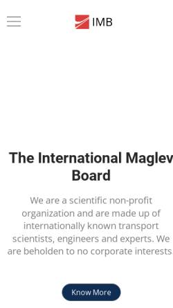 Vorschau der mobilen Webseite www.maglev.de, Aspekte von Transrapid, Maglev