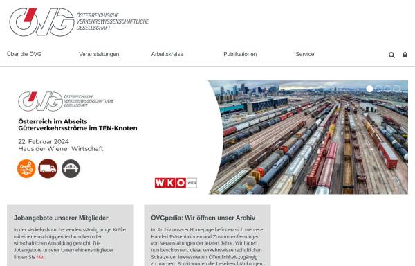 Vorschau von www.oevg.at, Österreichische Verkehrswissenschaftliche Gesellschaft