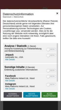 Vorschau der mobilen Webseite www.quadwelt.de, Franks Quadwelt