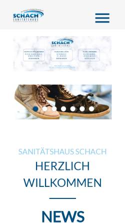 Vorschau der mobilen Webseite www.sh-schach.de, Sanitätshaus Schach