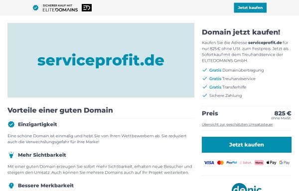 Vorschau von www.serviceprofit.de, Serviceprofit