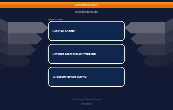 Vorschau von www.servicetest.de, Unternehmensberatung Dirk Lewandowski