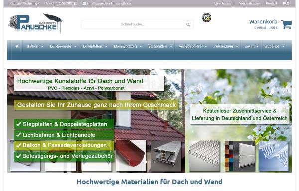 Vorschau von www.paruschke-kunststoffe.de, Paruschke Kunststoffe