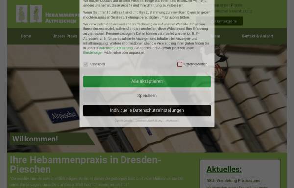 Vorschau von www.hebammen-altpieschen.de, Hebammenpraxis Altpieschen