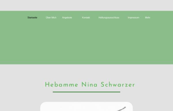 Vorschau von www.nina-hebamme.de, Hebammenpraxis Nina Schwarzer