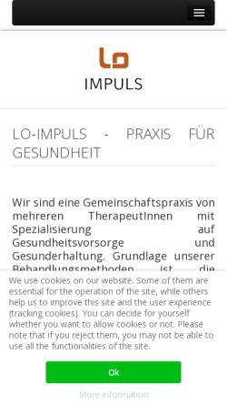 Vorschau der mobilen Webseite www.impulskeg.at, Impuls Sutrich & Kiesling KEG