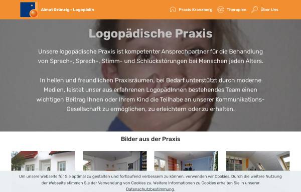 Vorschau von www.logopaedie-gruenzig.de, Logopädische Praxis Almut Grünzig