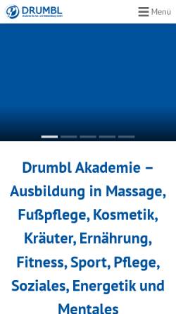 Vorschau der mobilen Webseite drumbl.at, Institut Drumbl