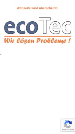 Vorschau der mobilen Webseite www.ecotec-chemie.de, EcoTec, Inh. Tobias Ain