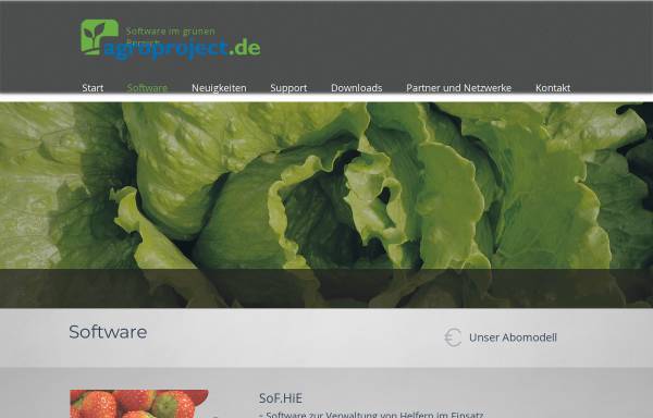 Vorschau von www.agroproject.de, Agroproject GmbH